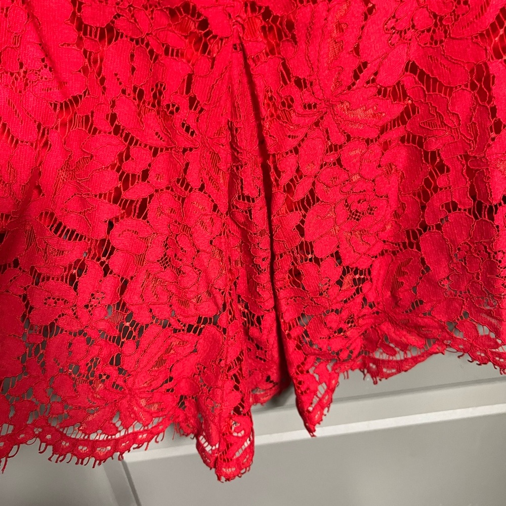 DVF Alma Lace Cutout Dress in Scandal - Size 0 - Picture 9 of 13